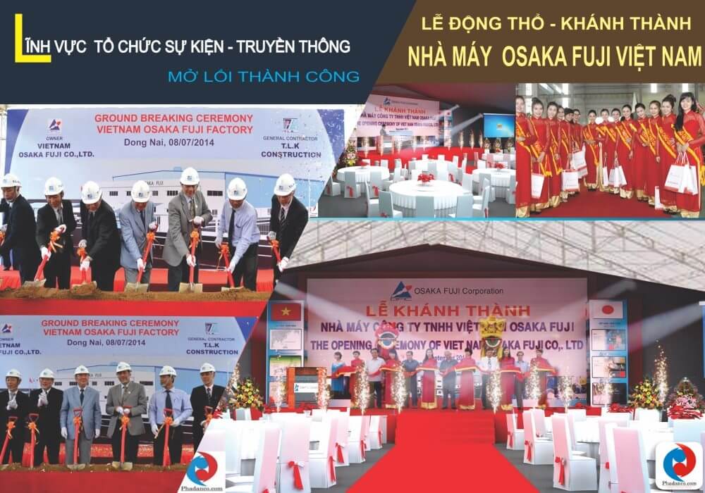 Công ty Truyền Thông Phan Đăng chuyên tổ chức lễ động thổ, Tổ chức lễ khai trương, Tổ chức lễ khánh thành