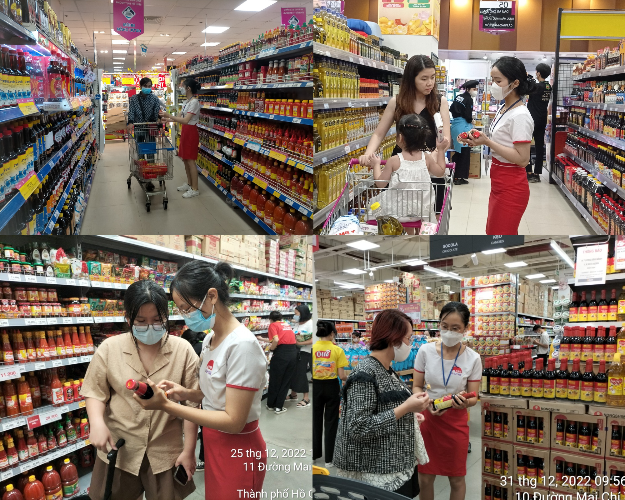 Sampling sản phẩm dầu hào Lee Kum Kee tại hệ thống các siêu thị