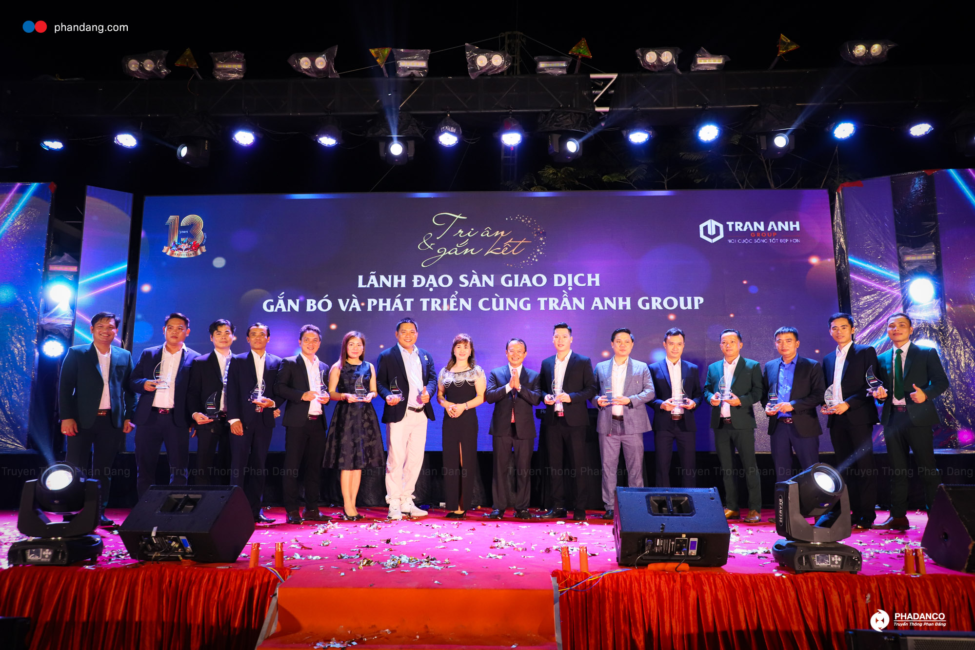 Truyền thông Phan Đăng tổ chức lễ kỷ niệm 13 năm Trần Anh Group