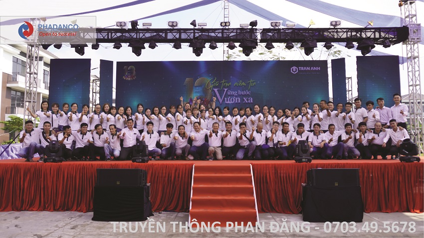 lễ kỷ niệm 13 năm thành lập công ty trần anh - phan đăng tổ chức