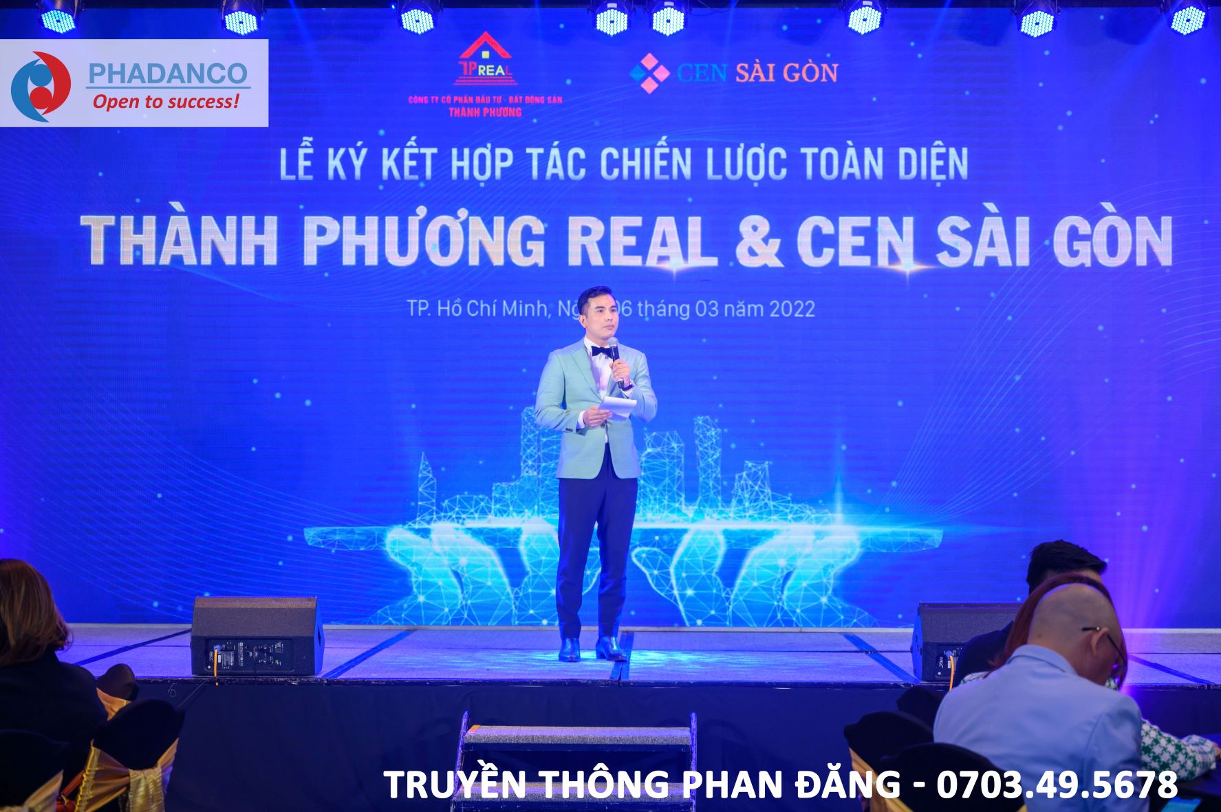 MC chương trình lễ ký kết hợp tác chiến lược Thành Phương Real và Cen Sài Gòn
