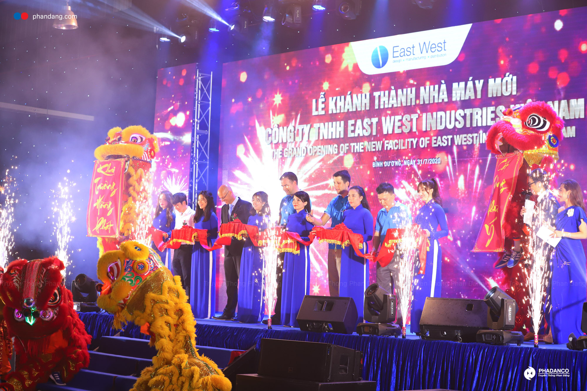 Tổ chức lễ khánh thành nhà máy mới East West Industries Việt Nam thành công