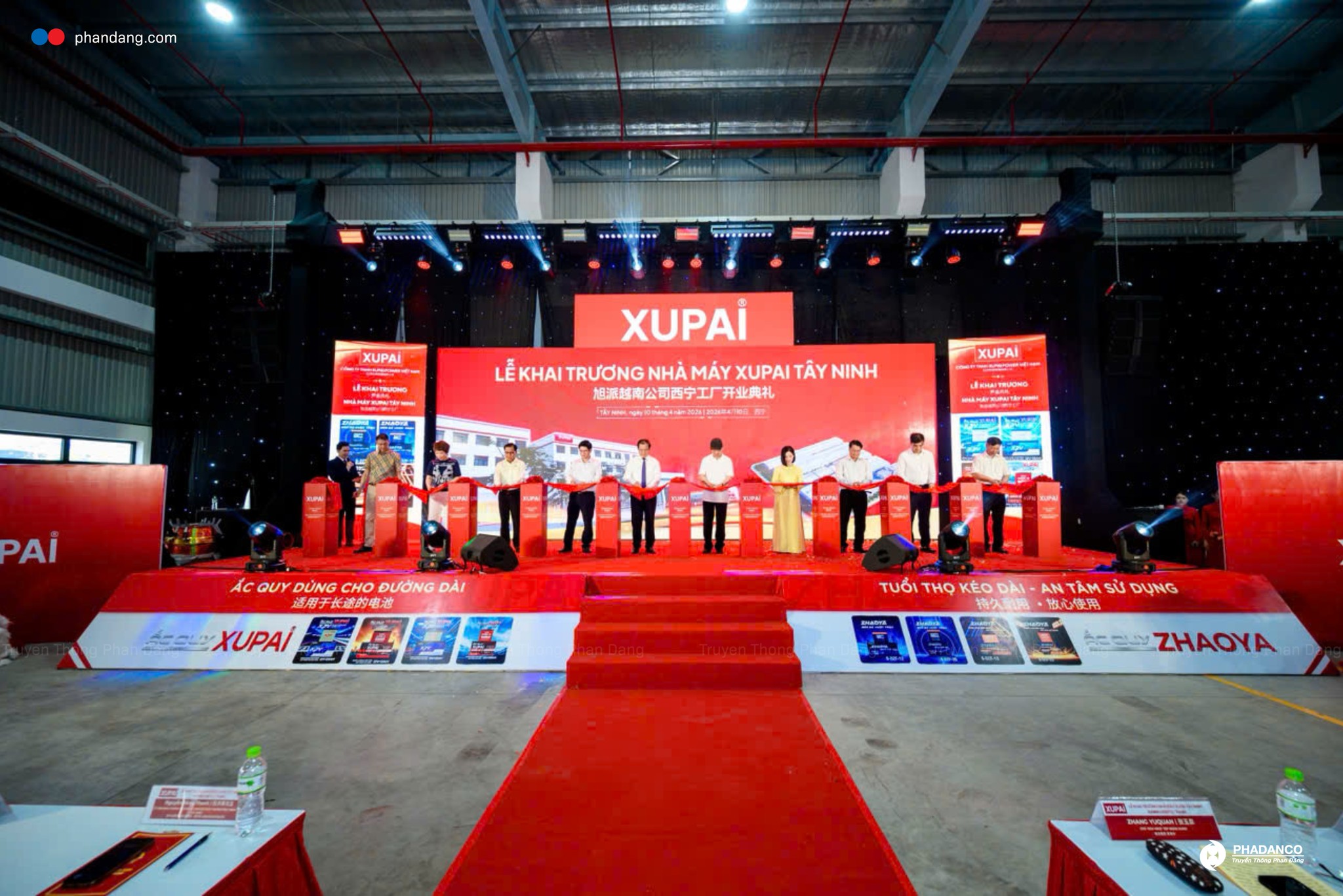 Lễ khánh thành nhà máy XUPAI Power Việt Nam | Truyền thông Phan Đăng 2 Truyền thông Phan Đăng thực hiện tổ chức lễ khánh thành